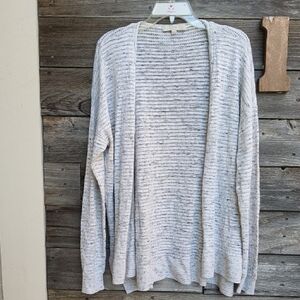 Loft Grey & White Cardigan Size XXL